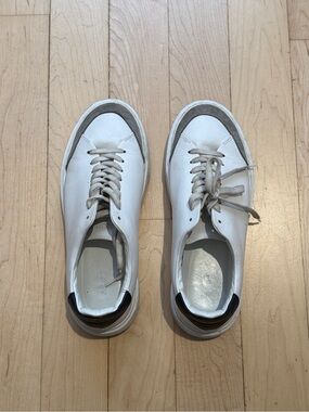 ARNE white leather sneakers